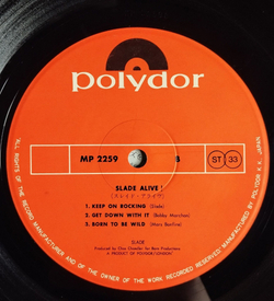 Винтажная виниловая пластинка LP Slade Alive (Japan 1972) (Obi Copy)