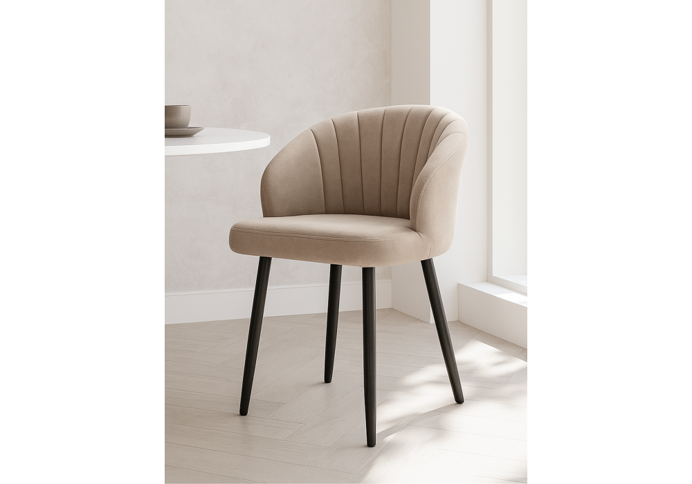 Стул на металлокаркасе Woodville Бэнбу marseille 13 данс, черный, ножки черные