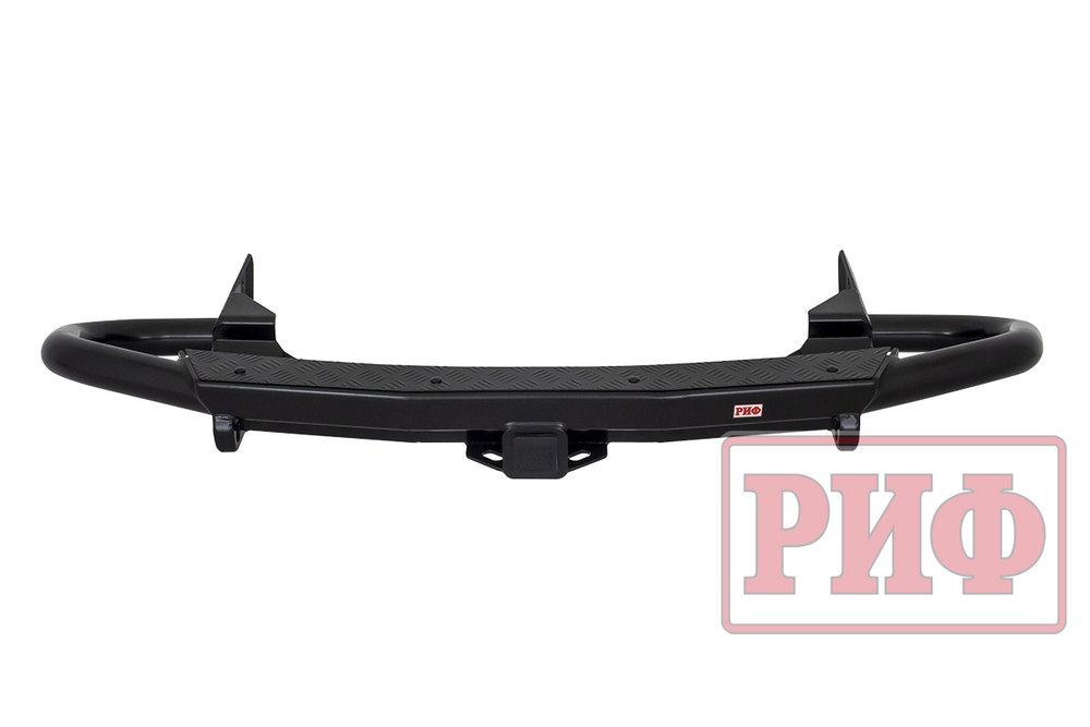 Бампер задний силовой/защита штатного бампера Haval H5 c квадратом под фаркоп