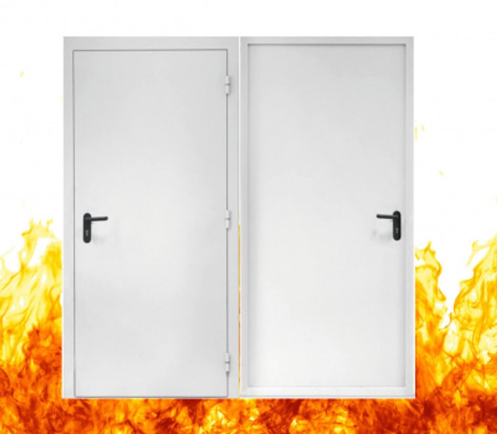 Дверь противопожарная 2080*1480 7035 R 900 ДПМ EI-60
