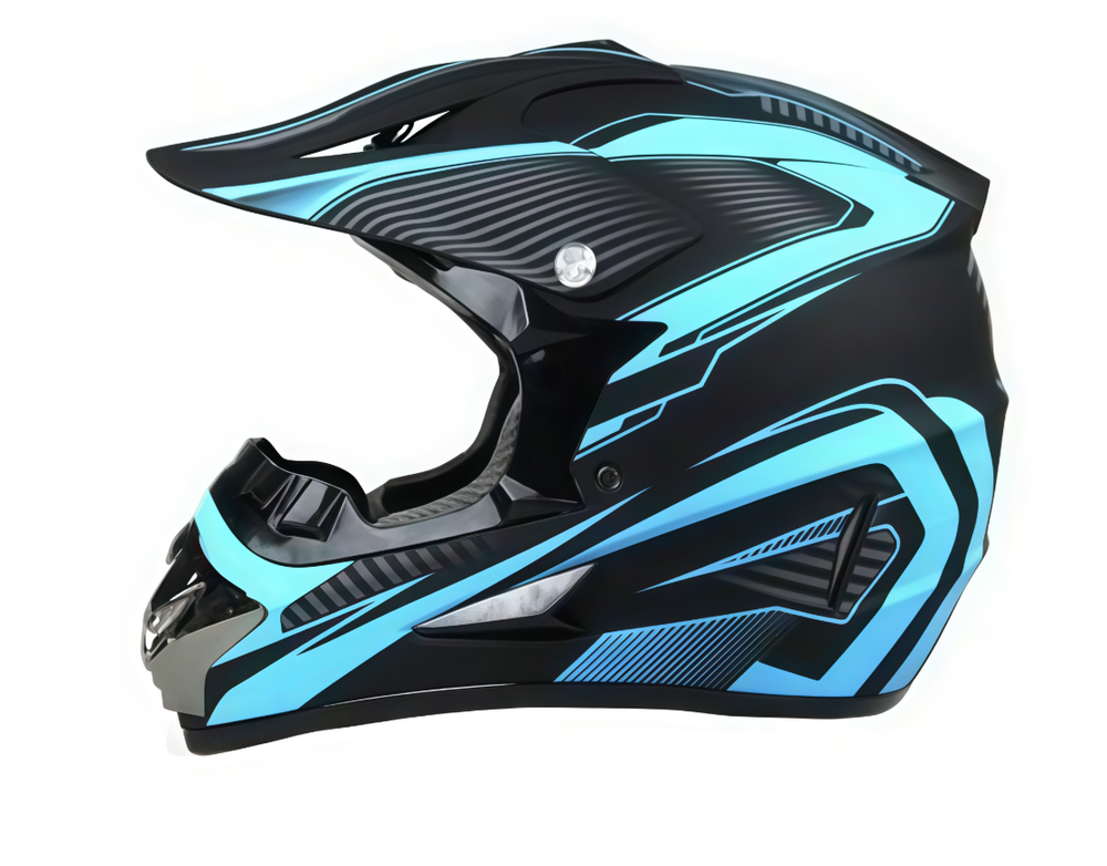 Шлем кроссовый MOTAX 125 Argos G21 XS (47-48) матовый-черный-синий