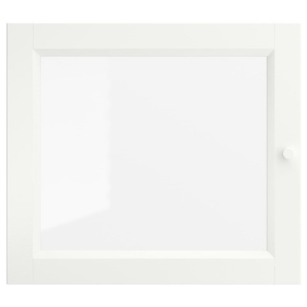 IKEA OXBERG  (ИКЕА ОКСБЕРГ)  -  Стеклянная дверца, белая, 40x35 см