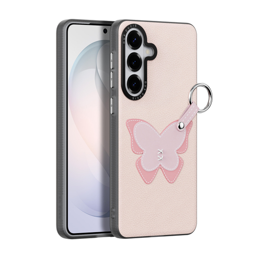 Чехол розового цвета (Light Pink) для Samsung Galaxy S26+ Плюс, серия Luvy Series Case (со съемным ремешком) от Dux Ducis