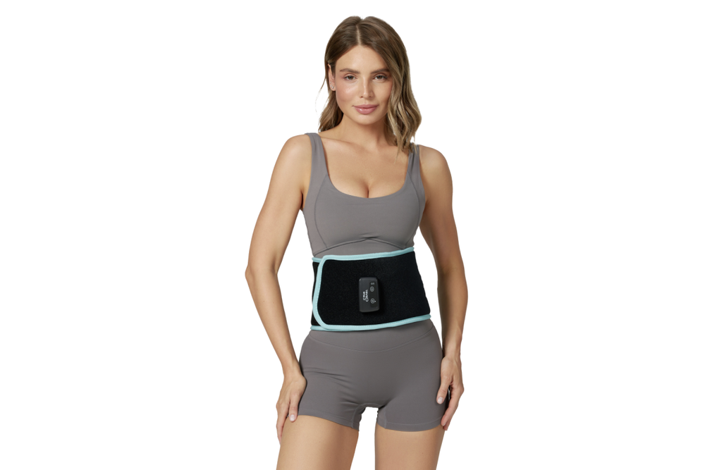 Пояс массажный CleverCare для похудения с эффектом сауны, цвет черный