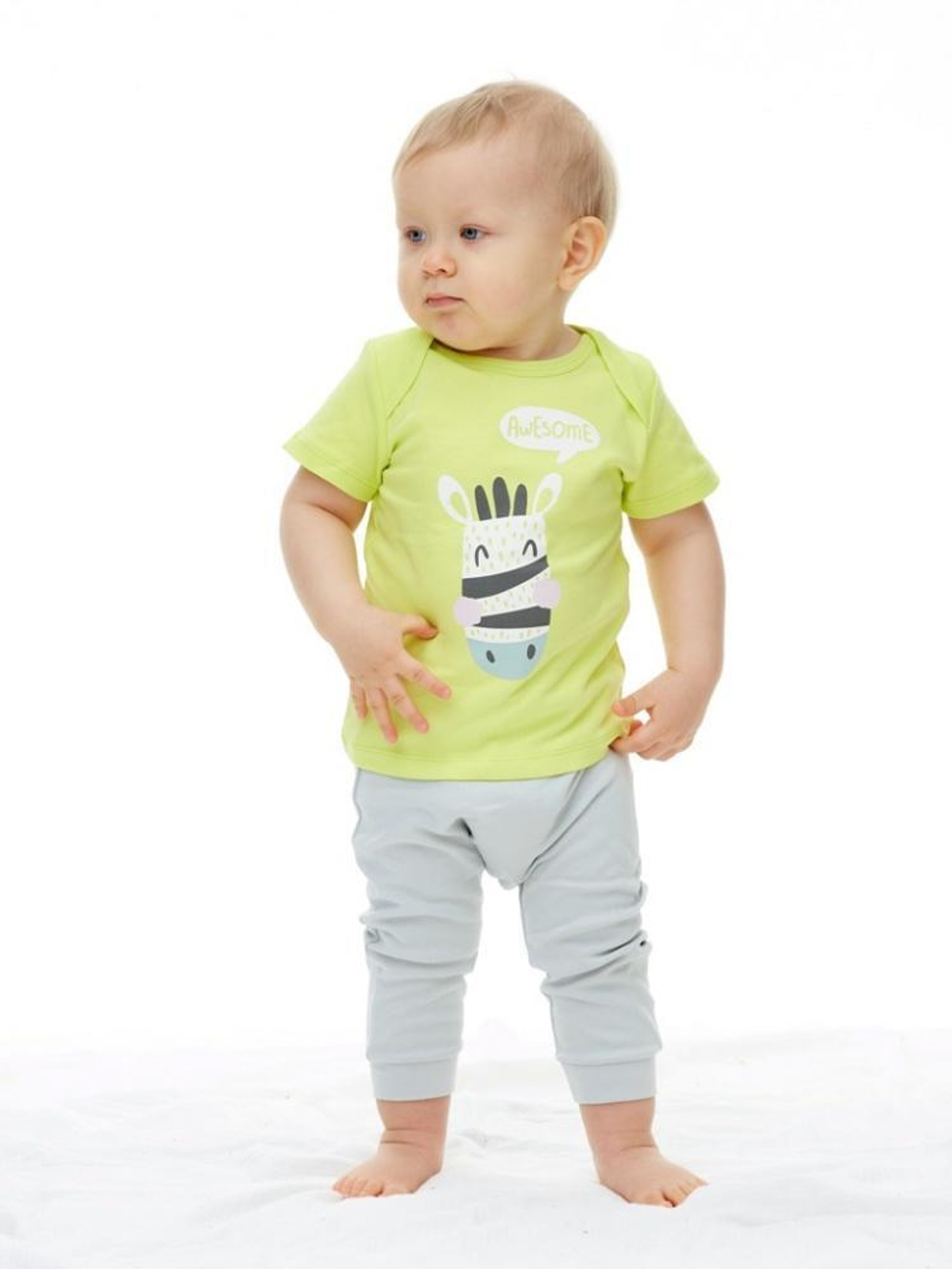 Штанишки детск,р.86,сер,(UMKA),501-006-06-211