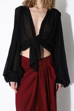 Блуза из натурального шелка