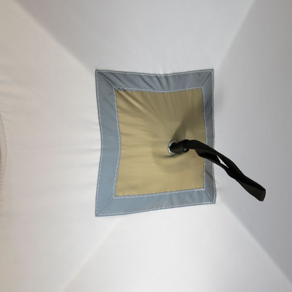 Палатка зимняя куб СЛЕДОПЫТ &quot;Premium&quot; 1,8х1,8 м, S по полу 3,2 кв.м, 3 слоя, цв. оливковый/белый