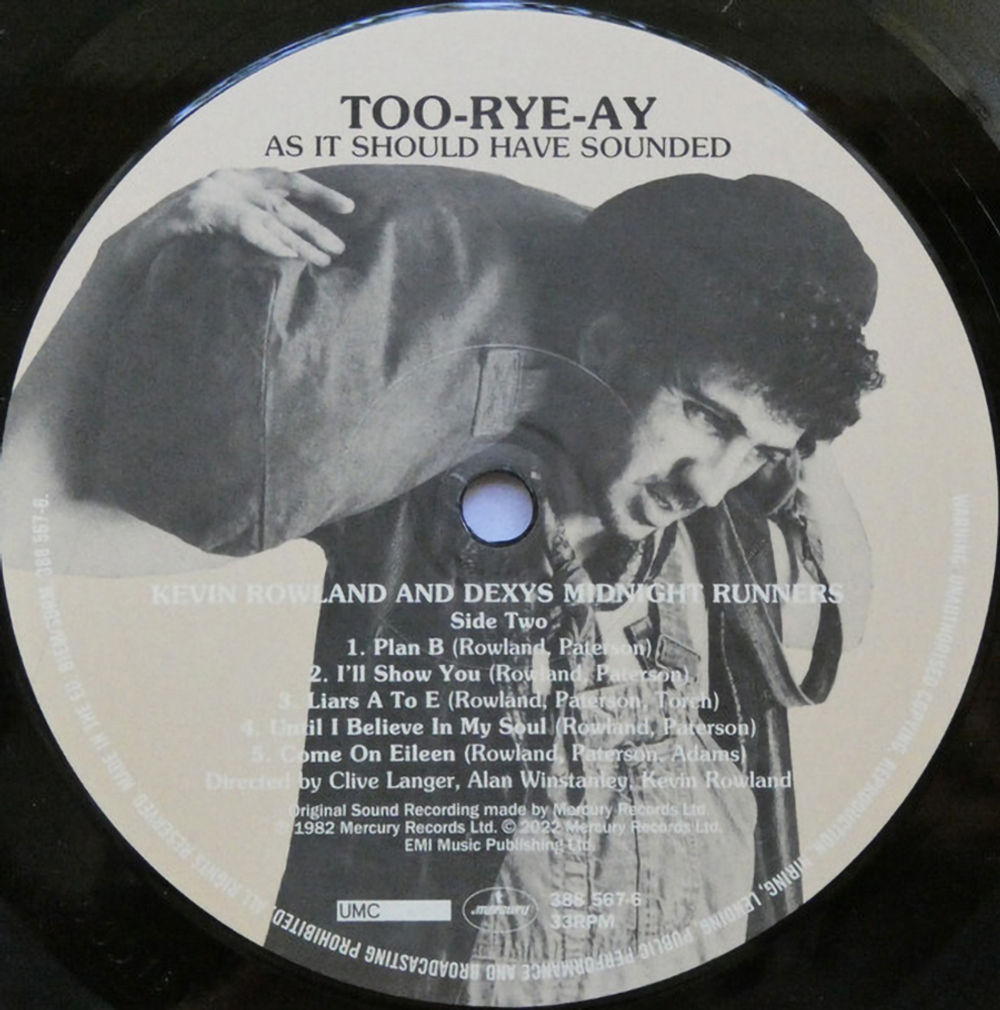 Kevin Rowland & Dexys Midnight Runners / Too-Rye-Ay As It Should Have Sounded (LP)