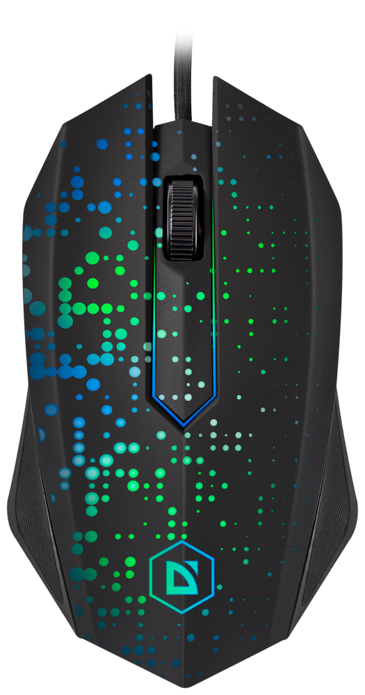 Defender проводная оптическая Event MB-754 7цветов,3кнопки,1000dpi,черный 52754 Мышь