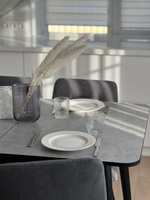 Кухонный раздвижной стол "Бетон" и 4 стула Дублин