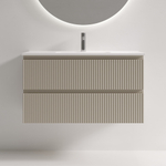 Тумба подвесная SANCOS Snob R 890х390х500, c двумя ящиками оснащенными доводчиками, Beige Soft , арт.SNR90/39CE