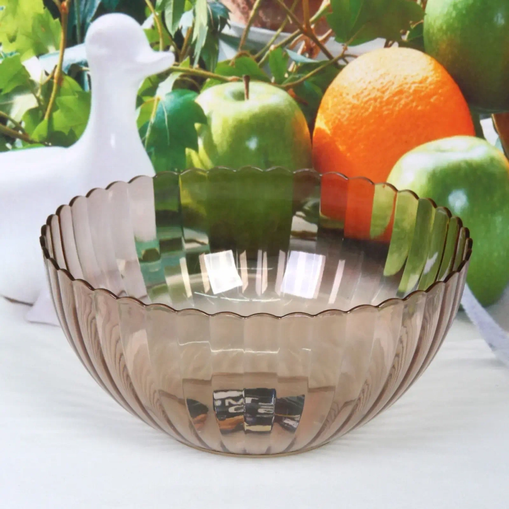 Салатник пластиковый «Мадлен» 19*9см ромашка, бежевый