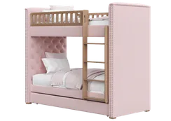 Кровать двухъярусная Elit soft (розовый)