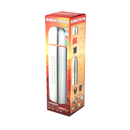Термос &quot;Биосталь-СПОРТ&quot; с узкой горловиной, 1,2 л/12/
