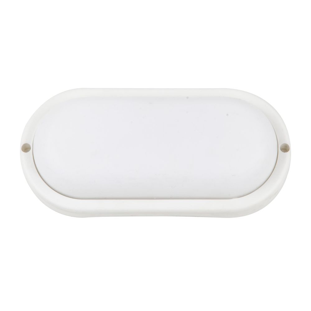 ULW-Q226 12W-6500К IP65 WHITE Светильник светодиодный влагозащищенный. Овал. Дневной свет 6500K. 158х84 мм. Корпус белый. ТМ Volpe