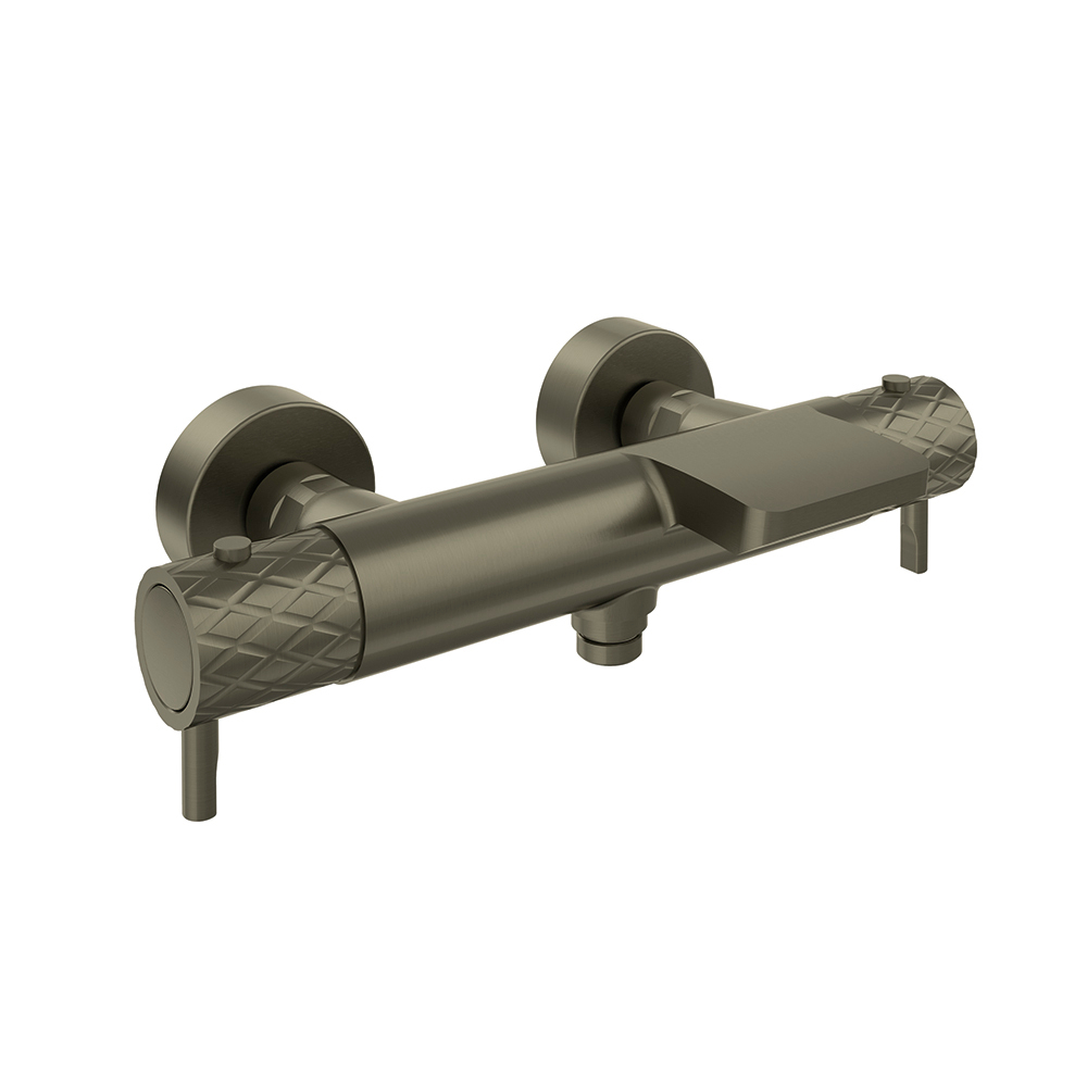 Смеситель термостатический для ванны с каскадным изливом ODISEA JOYA 593901SGR графит