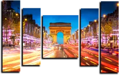 Модульная картина "Шумный город"