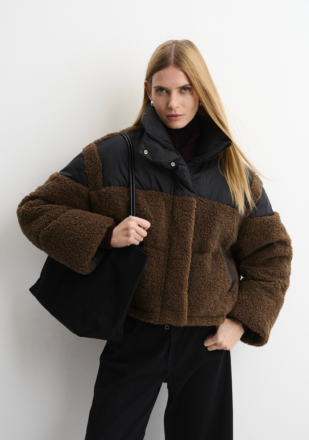 Пуховик North шоколадный