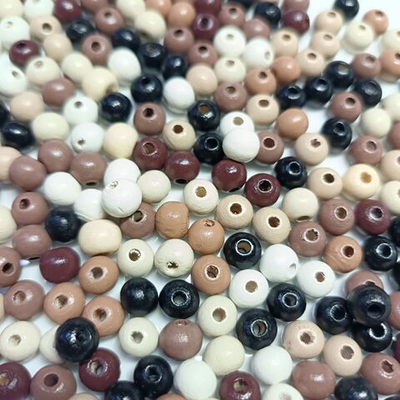 Бусины пришивные дерево, р. 10 мм