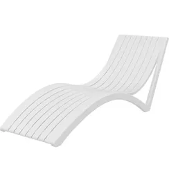 Шезлонг Slim белый