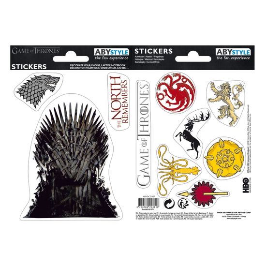 Наклейки Game of Thrones Stark Sigils ABYDCO357