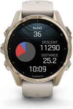Смарт-часы Garmin Fenix 8 43 мм золотистый-бежевый