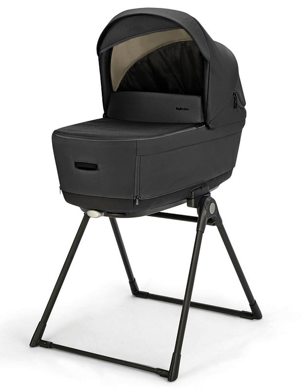 Коляска 3 в 1 Inglesina Electa System Quattro DRW 2025 с подставкой под люльку Upper Black