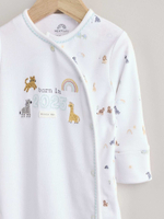 Комбинезон / Cлип и шапочка в комплекте для малышей Next E19-706, Белый