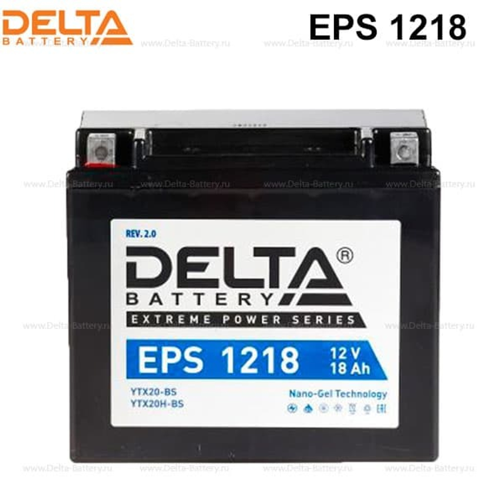 Аккумулятор Delta EPS 1218 (12V / 18Ah) [YTX20H-BS,YTX20-BS]