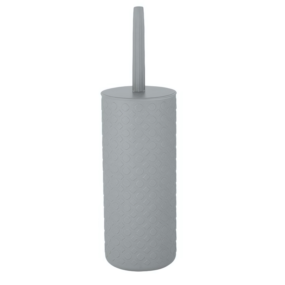 Комплект WC Plast Team STOCKHOLM (подставка + ёршик) серый шторм