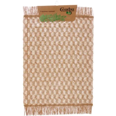 Салфетка на стол 30*45см «Бохо» плетеная, коричневая
