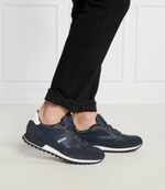 Кожаные кроссовки parkour BOSS BLACK - темно-синий(50498133)