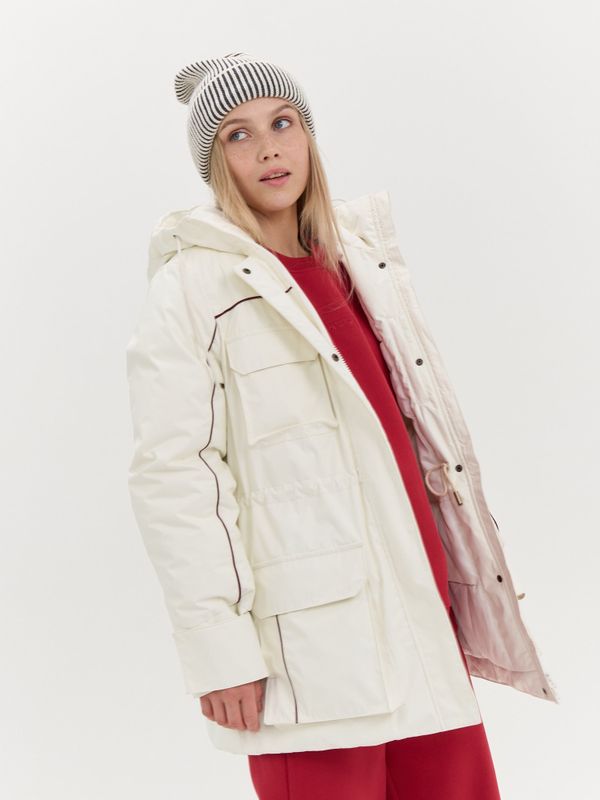 Шапка хлопковая с двойным отворотом 