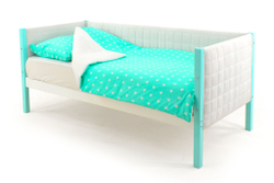 Детская кровать-тахта мягкая Бельмарко Svogen мятно-белый