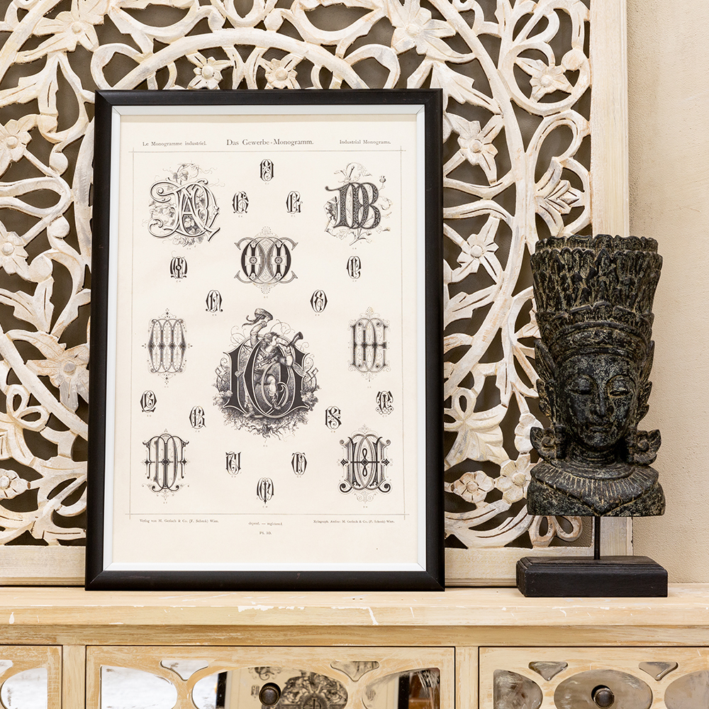 Арт-постер Объект мечты Монограмма 10