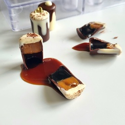 884| Форма для шоколадных изделий "Цилиндр" (275*175мм)