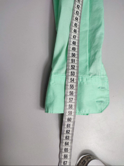 Рубашка Zolla хлопковая в мятном оттенке 42 размер