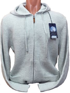 KING WOOL (Турция) из шерсти и кашемира на полном замке с капюшоном "СТАЛКЕР" Размеры (48-54)