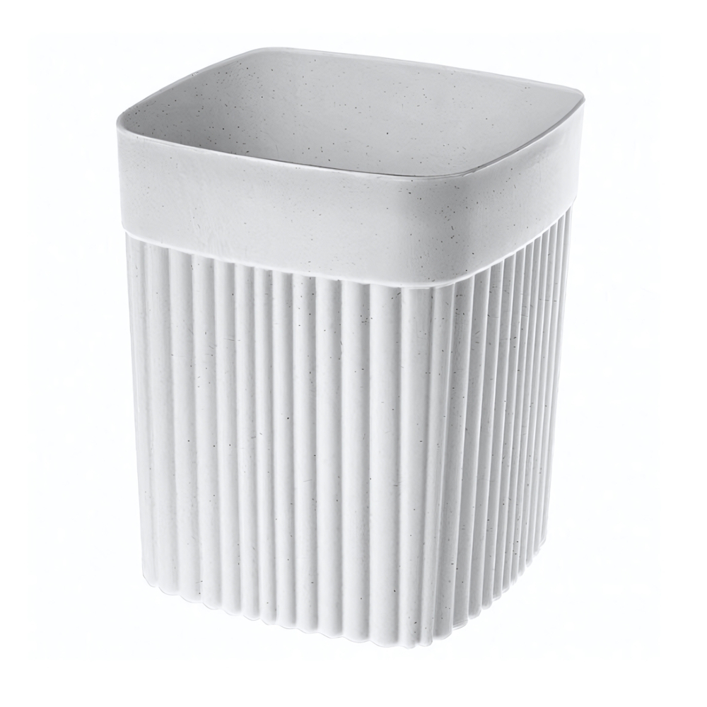 Стакан для ванной комнаты "velvet" 90х90х110 мм, 0,65л (светло-серый флэк)