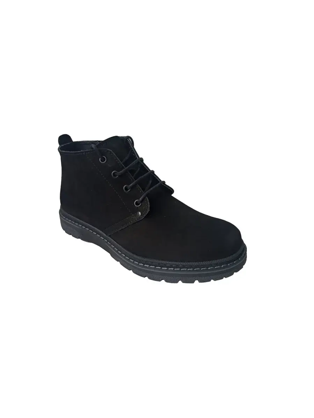 Ботинки натуральный нубук (замш) и мех