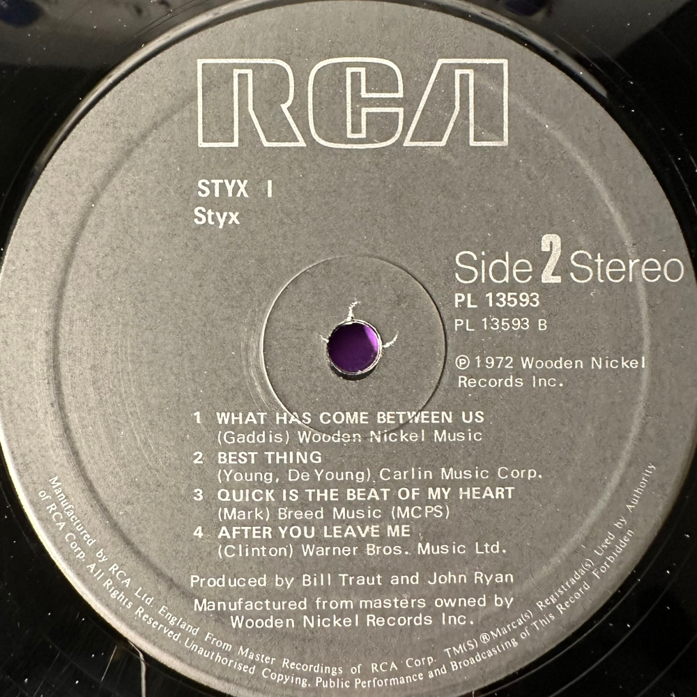 Styx ‎– Styx (Англия 1980г.)