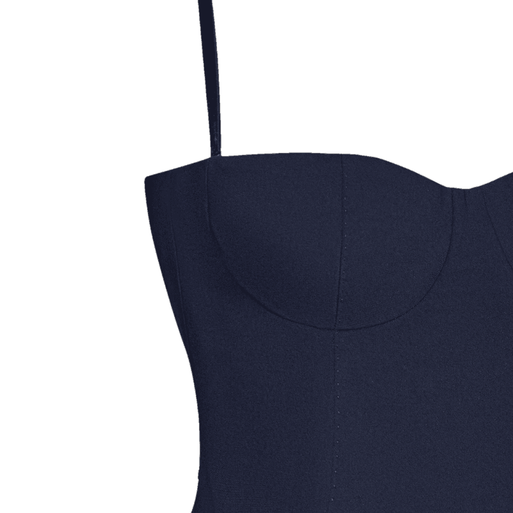 Платье корсетное с рукавом из кружева из тонкой шерсти