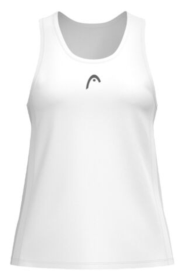 Женский топ теннисный Head Club 25 Tech Tank - белый