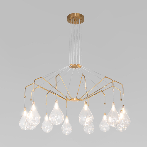 Подвесная люстра Eurosvet Birne 201002/12 латунь Smart