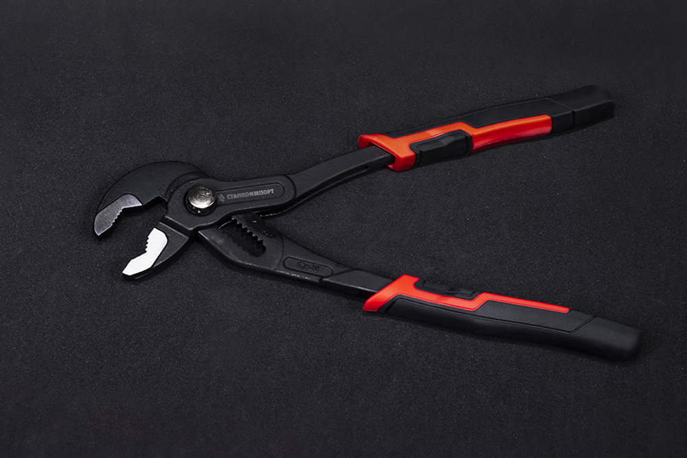 Клещи переставные с кнопочным фиксатором, 250 мм CS-21.02.11