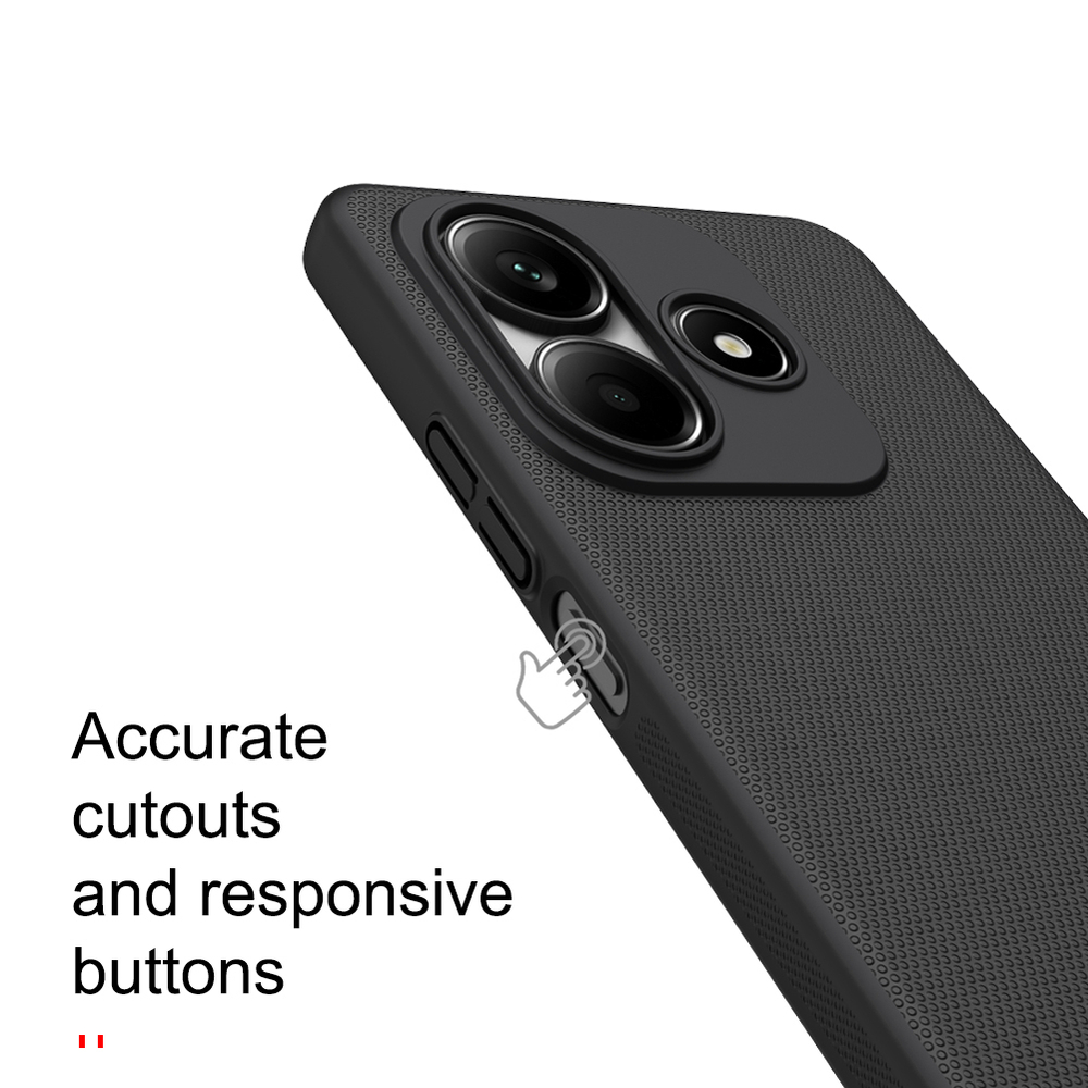 Тонкий жесткий чехол от Nillkin для смартфона Xiaomi Redmi Note 14 5G, серия Super Frosted Shield
