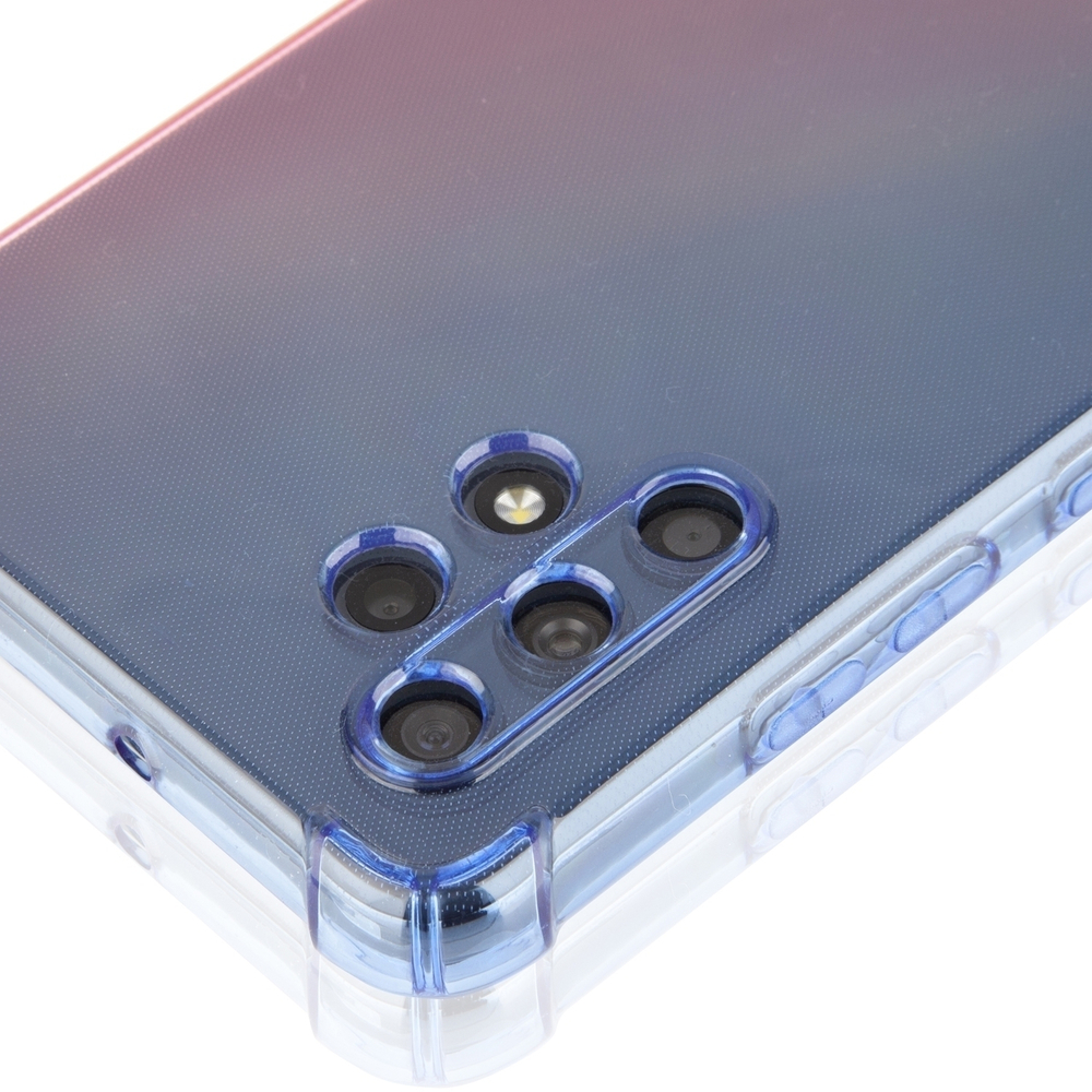 Чехол ROSCO для Samsung Galaxy A32 оптом (арт. SS-A32-HARD-TPU-DARKBLUE-PINK)