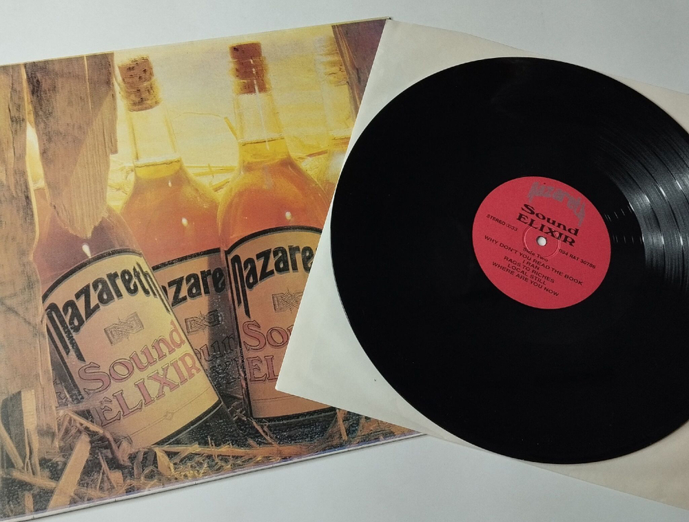 Винтажная виниловая пластинка LP Nazareth Sound Elixir (Россия 1994) Milk And Honey