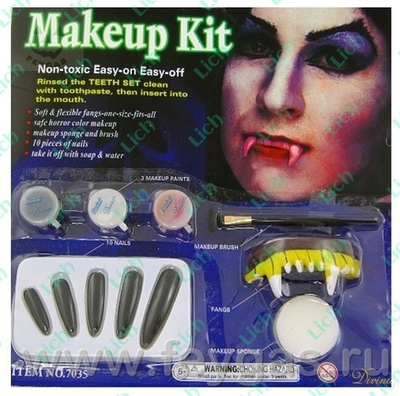 Набор Грим Вампира с когтями