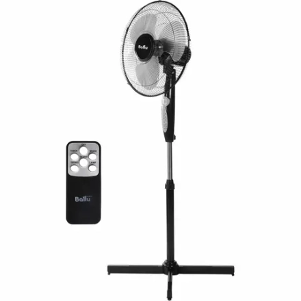 Вентилятор напольный VNP-1608B 45Вт, с пультом дистанционного управления, черный